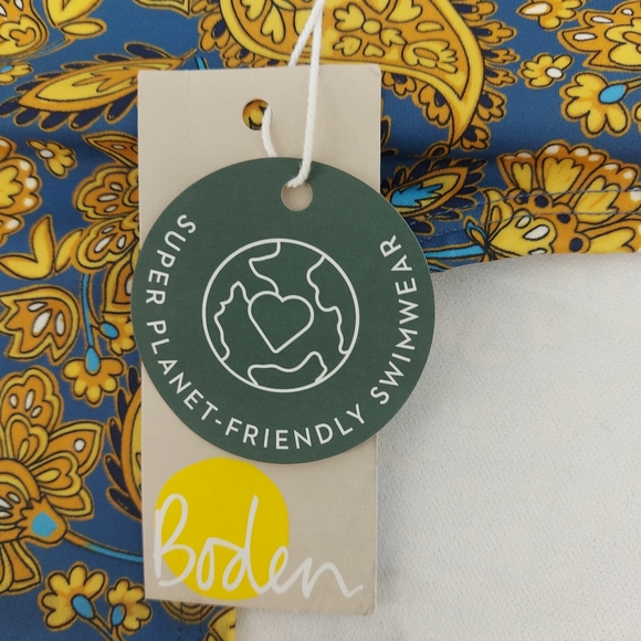 Boden Classic Bikini Shorts Harvest Blue Size 10 - Picture 3 of 9